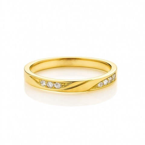 Pierścionek stal chirurgiczna platerowana 14k złotem PST989, Rozmiar pierścionków: US6 EU11