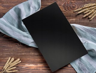 Podstawa szklana hartowana - szyba pod Piec lub Kominek 40x30 cm Czarna Krak-Trans