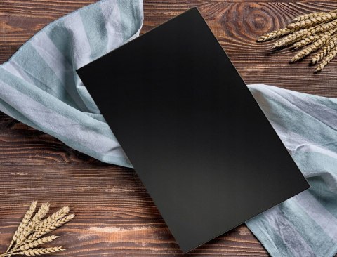 Podstawa szklana hartowana - szyba pod Piec lub Kominek 40x30 cm Czarna Krak-Trans