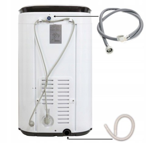 Pralka z wirówką wirnikowa 4.8kg AUTOMAT turystyczna mała typu frania SIGMA