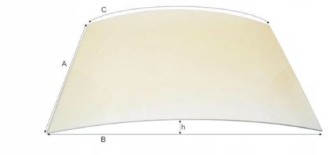 Szyba gięta do pieca kominka kozy żaroodporna TopStoc