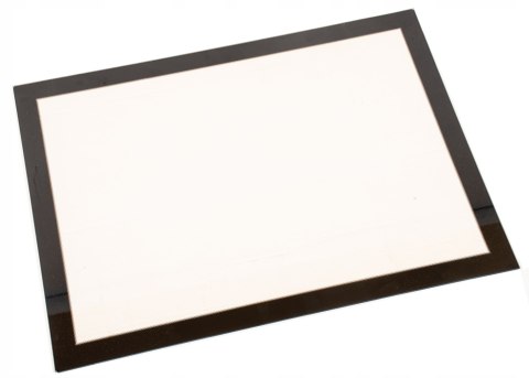 Szyba kominkowa z ramką czarna dekorem na wymiar TopStoc