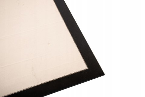 Szyba kominkowa z ramką czarna dekorem na wymiar TopStoc