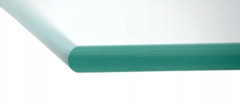 Szyba szkło pod kominek hartowane podstawa 100x100 Łuk Czarna Krak-Trans