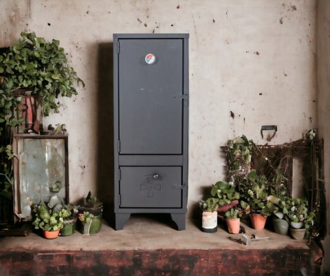 WĘDZARNIA OGRODOWA ZE STALI Z TERMOMETREM AlfaStal Anna Kozik