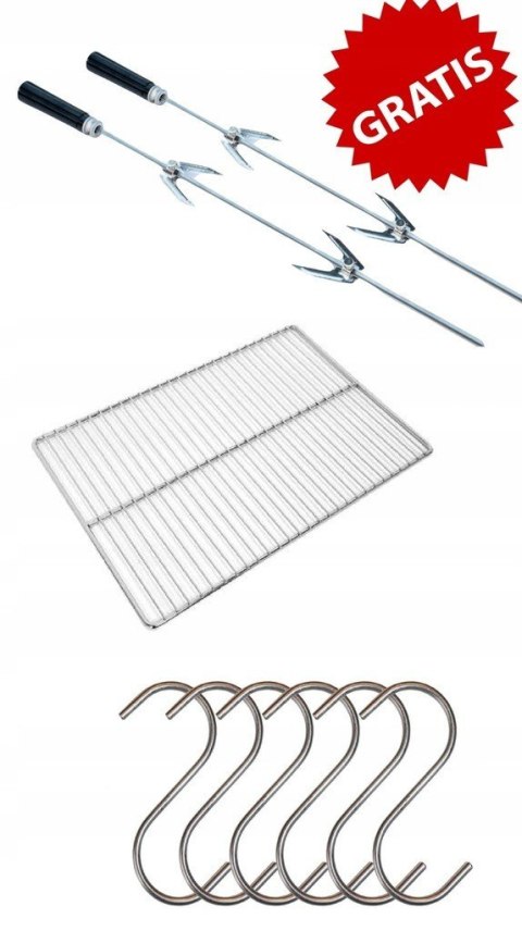 WĘDZARNIA OGRODOWA ZE STALI Z TERMOMETREM AlfaStal Anna Kozik