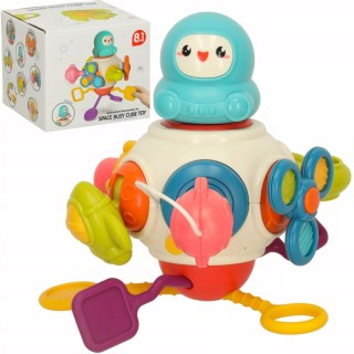 Edukacyjna kostka sensoryczna interaktywna 8w1 dla niemowląt 18m+ 688-76