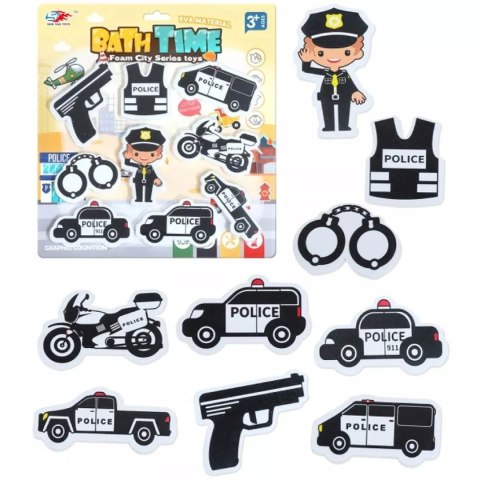 Grube piankowe policyjne naklejki do wanny do kąpieli policja