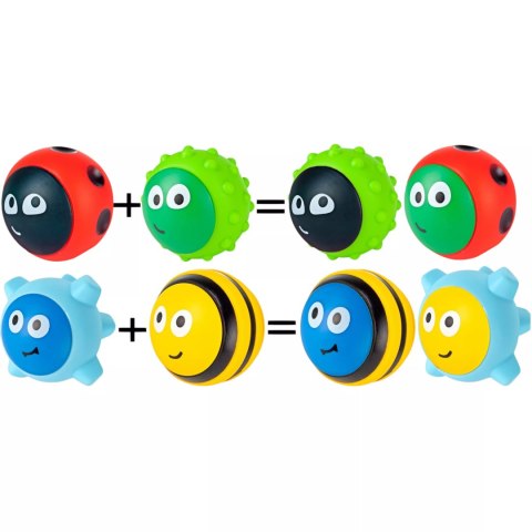 Gumowe piłki piłeczki sensoryczne owady A008