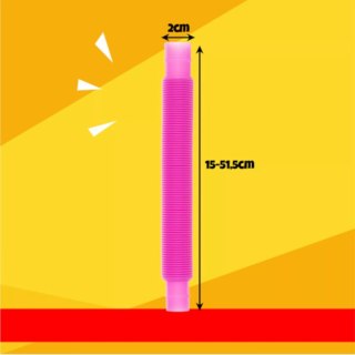 Terapeutyczna zabawka edukacyjna relaksująca Rurki Sensoryczne 10 sztuk