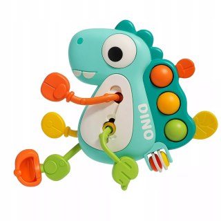 Zabawka Sensoryczna Gryzak Montessori Dinozaur - Rozwija Zmysły