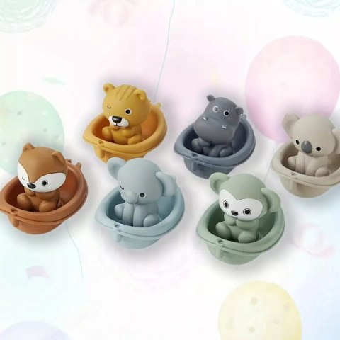 Zabawki do kąpieli na palce - zwierzątka silikonowe dla dzieci