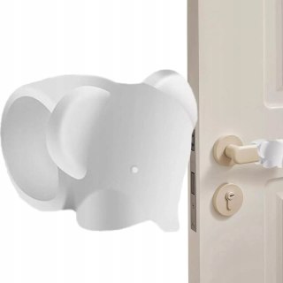 Silikonowa osłona na klamkę - anty uderzeniowy ochraniacz drzwi słonik
