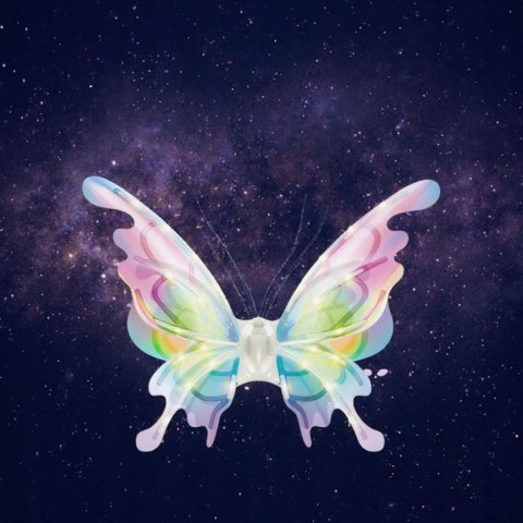 Świecące skrzydła motyla LED bajkowe skrzydełka dla małych wróżek