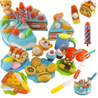 Tort urodzinowy do krojenia na rzepy świeczka WD-I58N