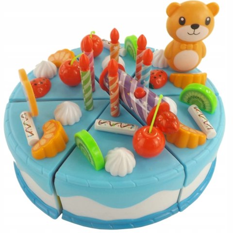 Tort urodzinowy do krojenia na rzepy świeczka WD-I58N