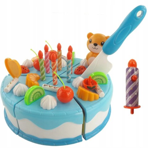 Tort urodzinowy do krojenia na rzepy świeczka WD-I58N