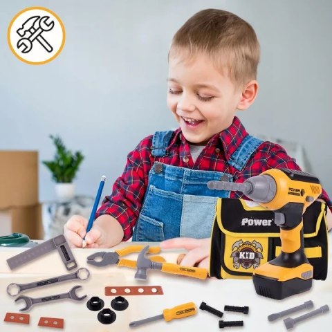 Zestaw Narzędzi dla Dzieci 21 el. z Torbą - Mały Majsterkowicz