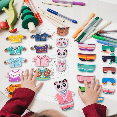 Edukacyjne Puzzle Magnetyczne Rodzinka - Kreatywna Zabawa