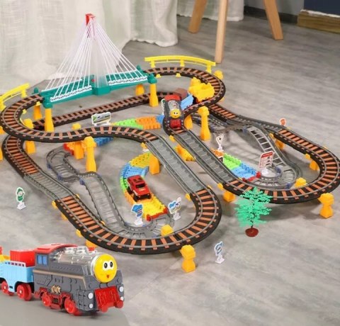 Kolejka pociąg elektryczna 192 el. tor lokomotywa wagony