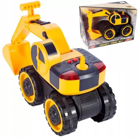 Koparka Budowlana z Napędem, Dźwiękami i Światłami - Pojazd dla Dzieci