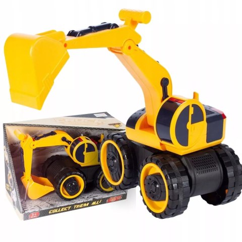 Koparka Budowlana z Napędem, Dźwiękami i Światłami - Pojazd dla Dzieci