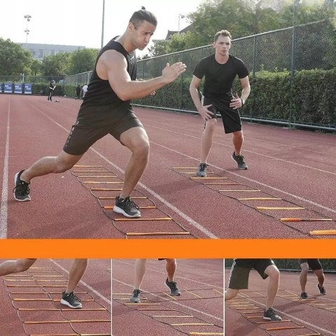 Drabinka koordynacyjna treningowa 3,2 m poprawa szybkości i zwinności