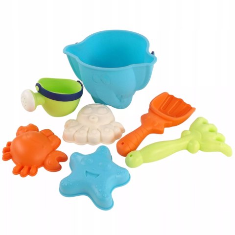 Duży zestaw do piasku słonik foremki konewka 273