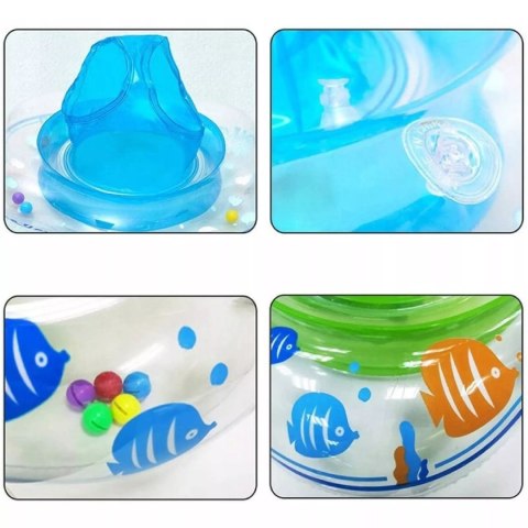 Fotelik niebieski kółko do pływania grzechotki 313N