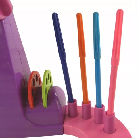 Projektor rzutnik do nauki rysowania mazaki slajdy różowy YM133