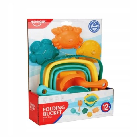 Silikonowy zestaw do piasku składane wiaderko 258