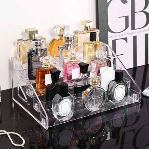 1 szt., przezroczysty wielowarstwowy stojak na perfumy