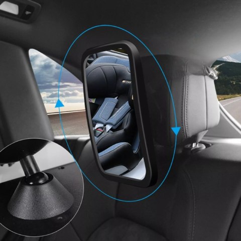 Lusterko samochodowe do obserwacji dziecka regulacja 360°