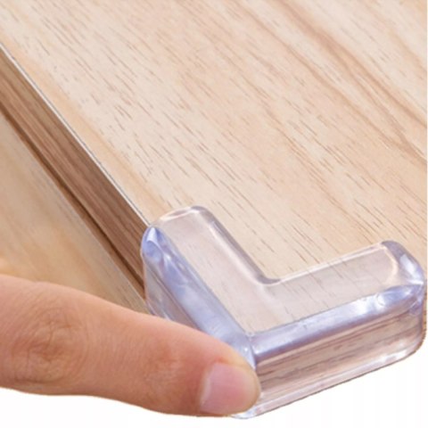 Przezroczyste zabezpieczenia narożników mebli 10 szt. ochrona dzieci