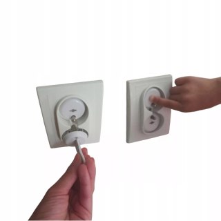 Zabezpieczenia gniazdek 15 szt. + klucze | blokada kontaktów dla dzieci