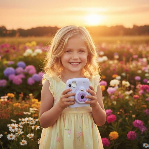 Aparat fotograficzny cyfrowy natychmiastowy 16x 128GB wkłady mazaki fioletowy Kik Sp. z o. o. Sp. k.