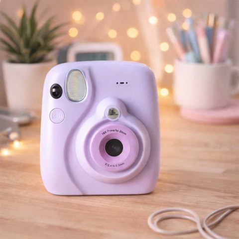 Aparat fotograficzny cyfrowy natychmiastowy 16x 128GB wkłady mazaki fioletowy Kik Sp. z o. o. Sp. k.