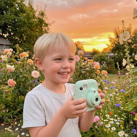 Aparat fotograficzny cyfrowy natychmiastowy 16x 128GB wkłady mazaki zielony Kik Sp. z o. o. Sp. k.