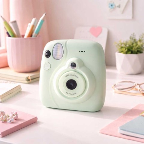 Aparat fotograficzny cyfrowy natychmiastowy 16x 128GB wkłady mazaki zielony Kik Sp. z o. o. Sp. k.