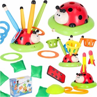 Gra zręcznościowa dla dzieci skakanka wyrzutnia rzut do celu biedronka 4w1 Kik Sp. z o. o. Sp. k.