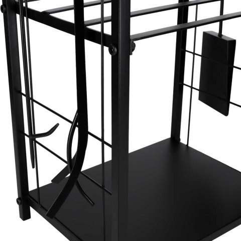 Stojak na drewno kominkowe regał metalowy akcesoria do kominka Kik Sp. z o. o. Sp. k.