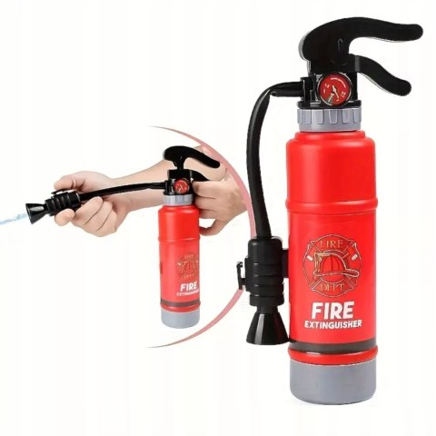 Zestaw małego strażaka dla dzieci - kask, gaśnica i akcesoria, kostium