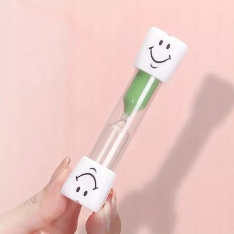 Zielona Klepsydra do mycia zębów dla dzieci Timer czasomierz 3 min