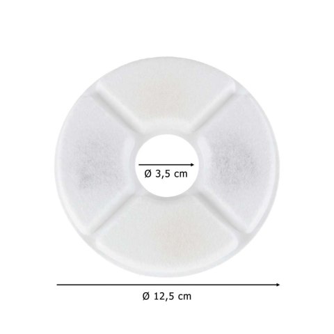 Filtry wymienne do poidełka fontanny dla psa kota zwierząt zestaw 6 sztuk Kik Sp. z o. o. Sp. k.