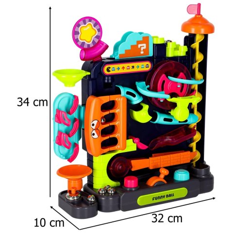 Gra zręcznościowa tor kulkowy z przeszkodami dla kulek Kik Sp. z o. o. Sp. k.