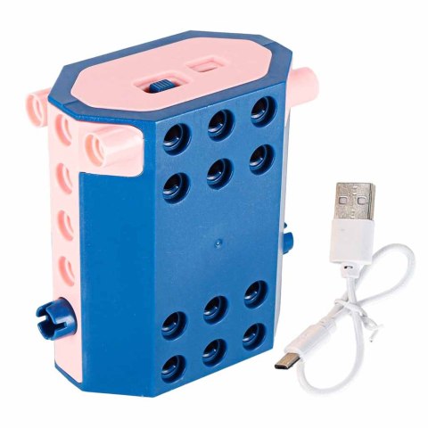 Klocki konstrukcyjne do budowania ruchome z silnikiem 116 elementów Kik Sp. z o. o. Sp. k.