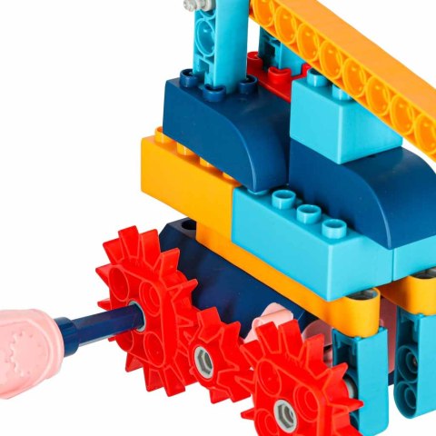 Klocki konstrukcyjne do budowania ruchome z silnikiem 116 elementów Kik Sp. z o. o. Sp. k.