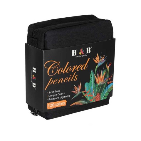 Kredki ołówkowe kolorowe w etui zestaw 120 sztuk Kik Sp. z o. o. Sp. k.