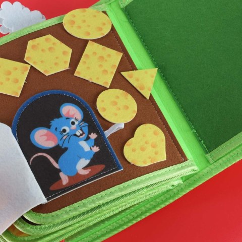 Książeczka sensoryczna edukacyjna manipulacyjna farma Kik Sp. z o. o. Sp. k.