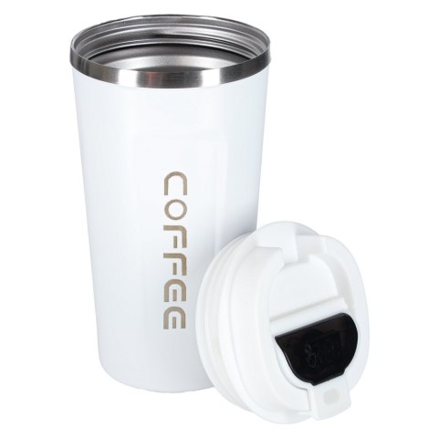 Kubek podróżny LED z ustnikiem 500ml biały Kik Sp. z o. o. Sp. k.